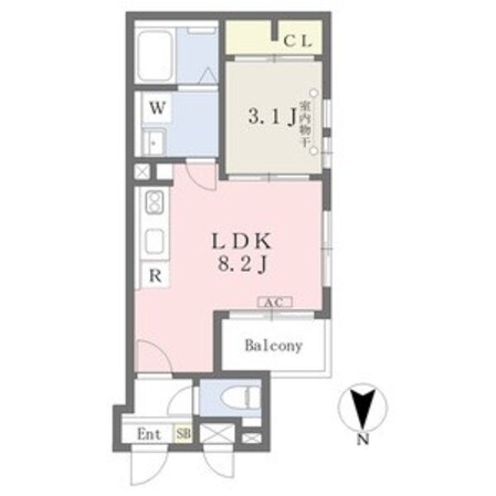 中村公園駅 徒歩5分 1階の物件間取画像